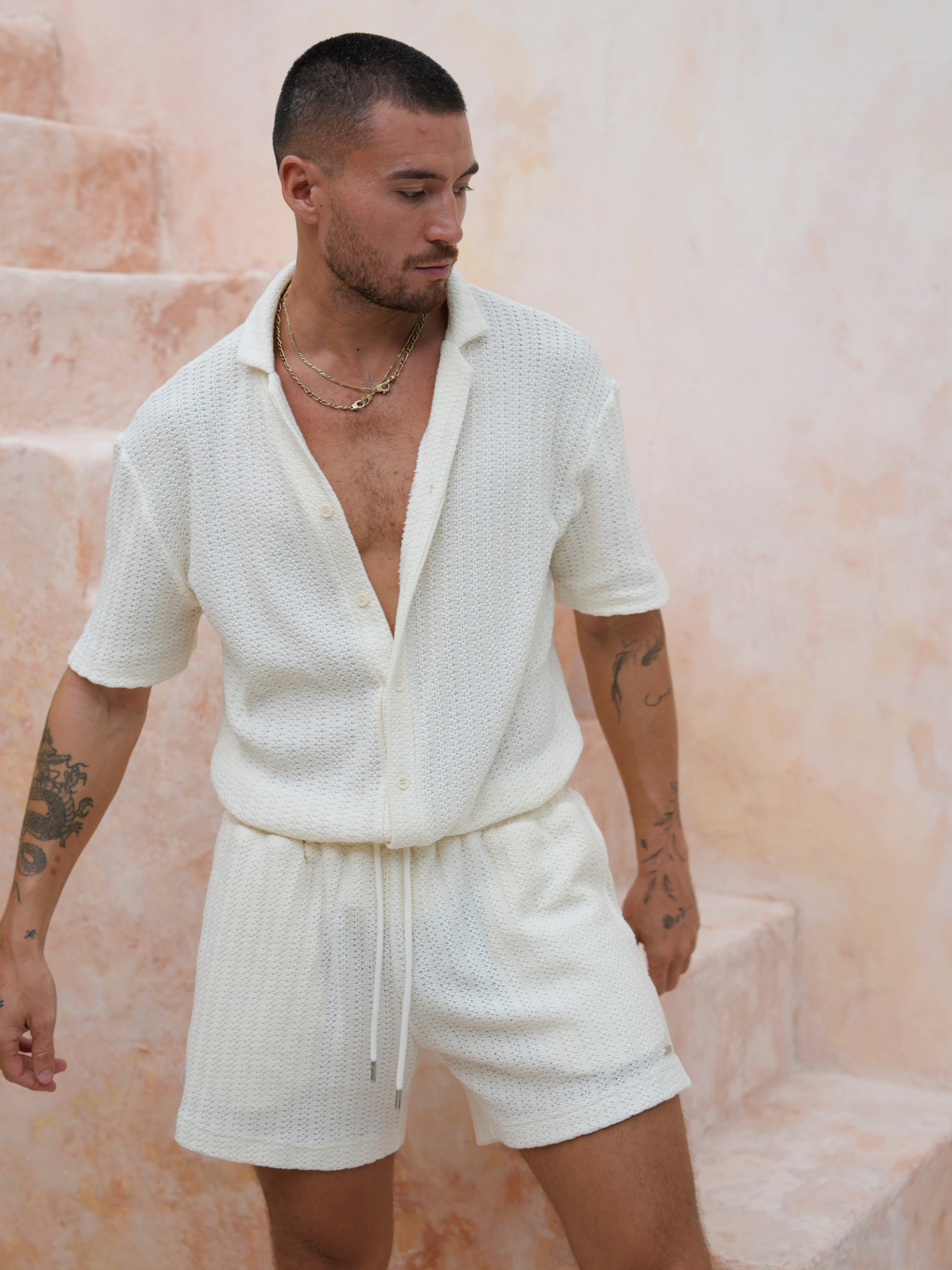 Crochet Shirt - White