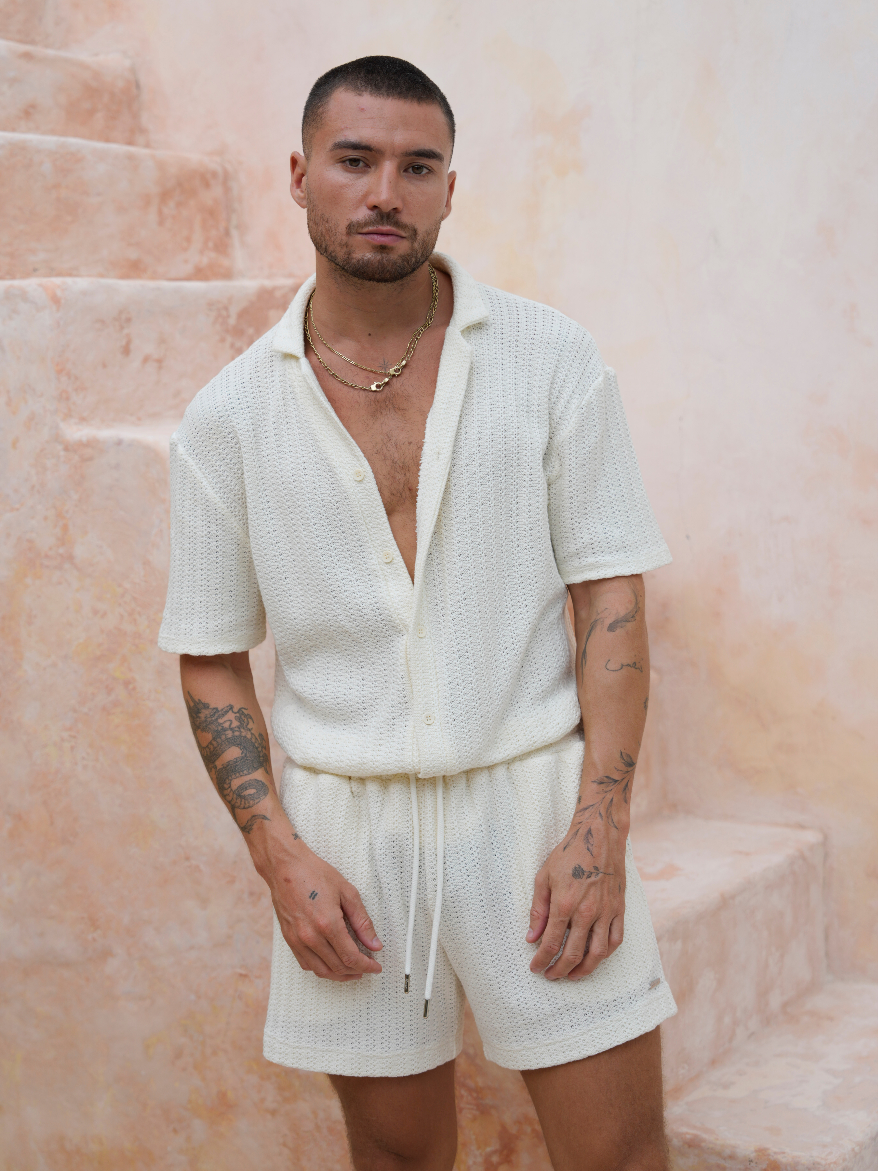 Crochet Shirt - White