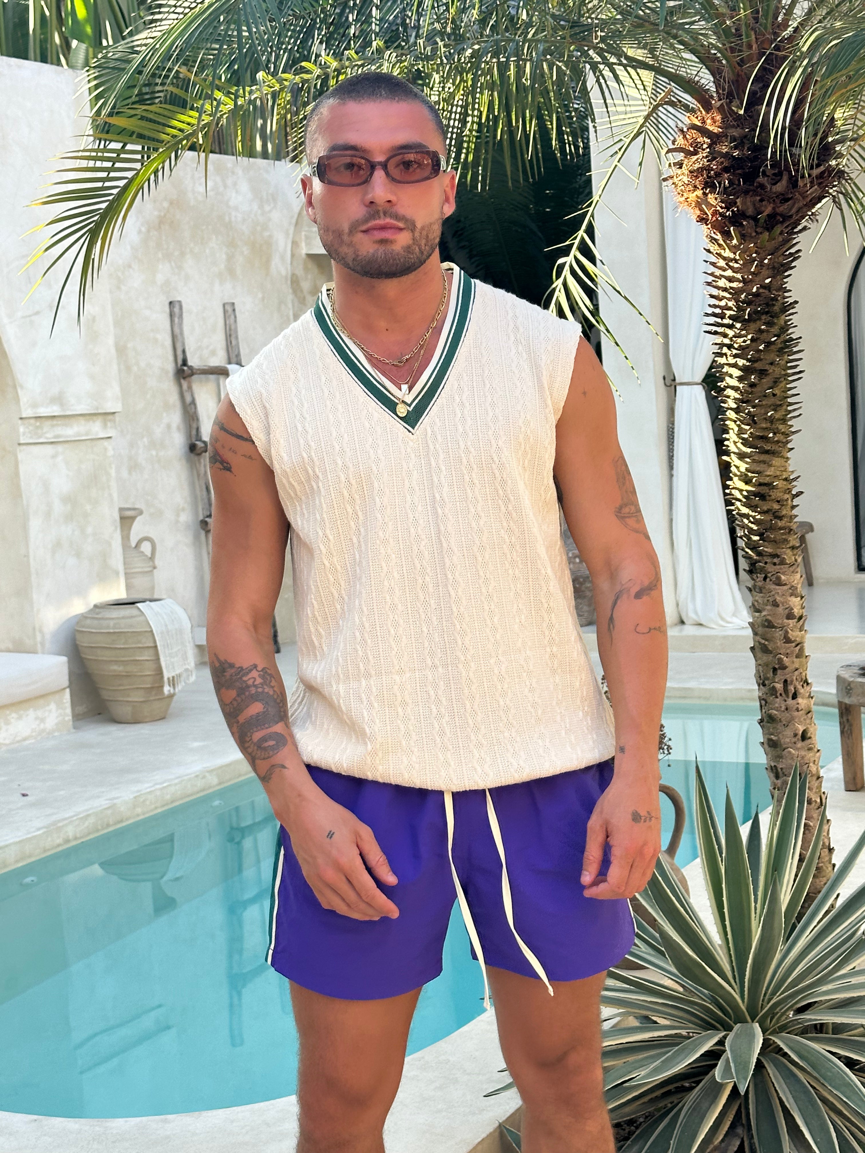 Vintage Knit Vest - Cream