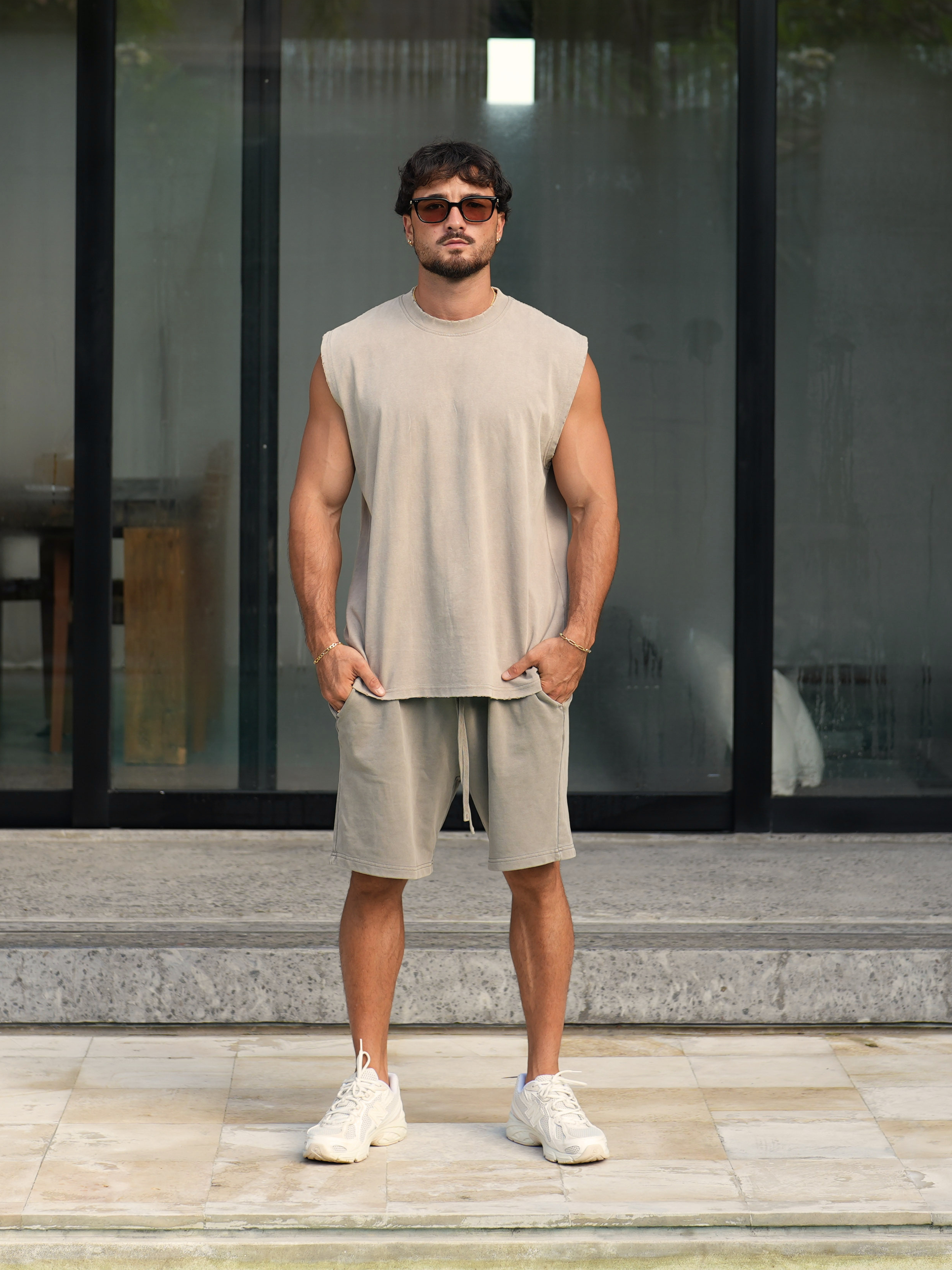 Niro Tank - Washed Taupe
